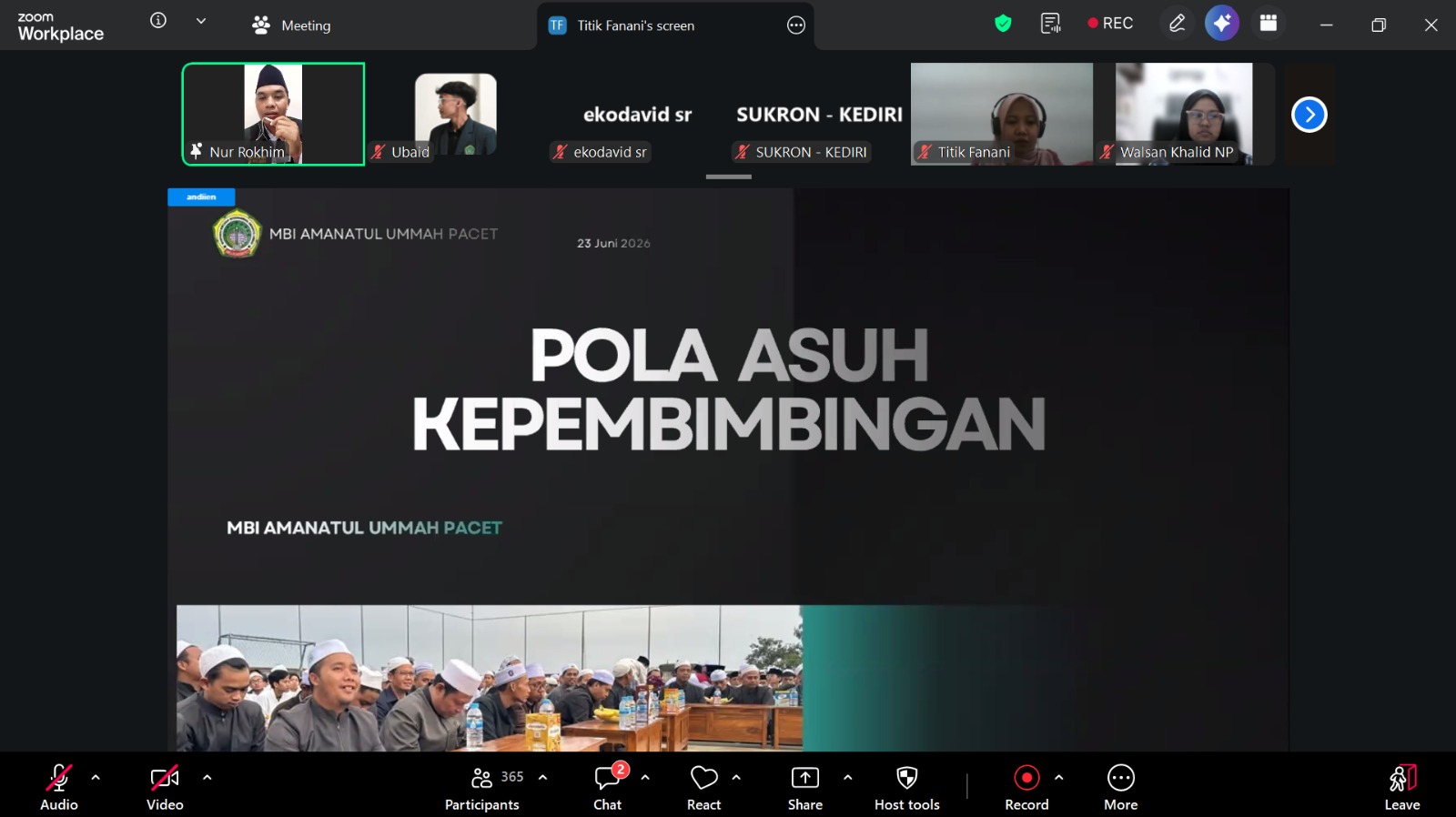 MBI Amanatul Ummah Gelar Pre Departure Online Briefing untuk Santri Baru 2026