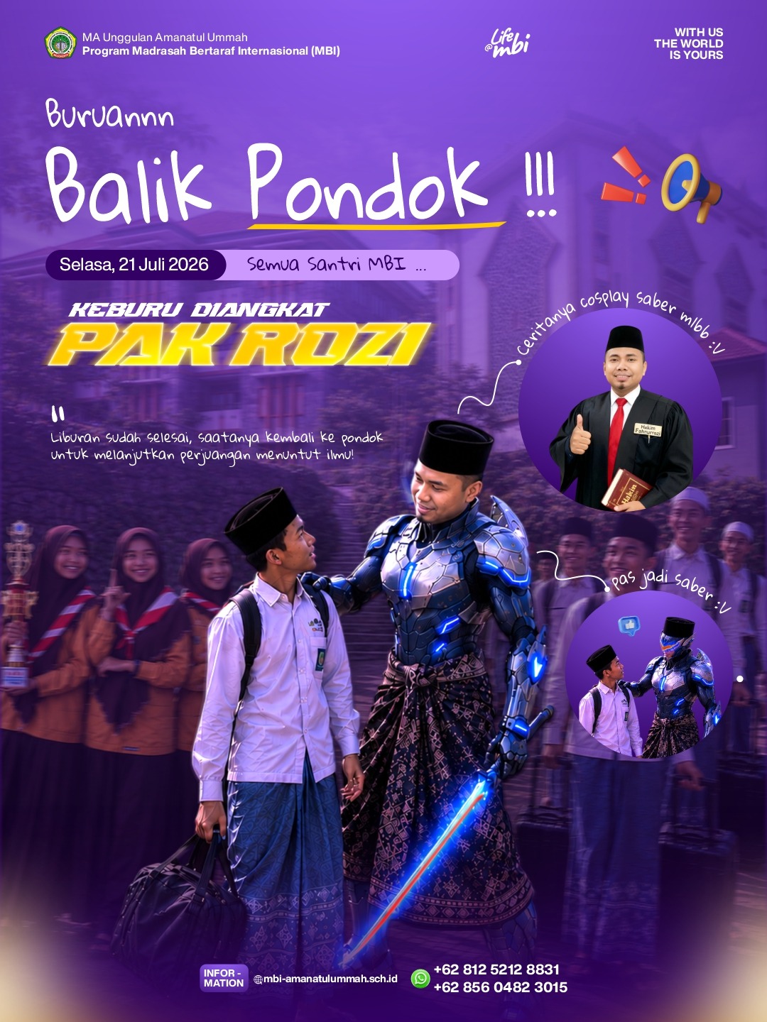BURUAN BALIK PONDOK !!!